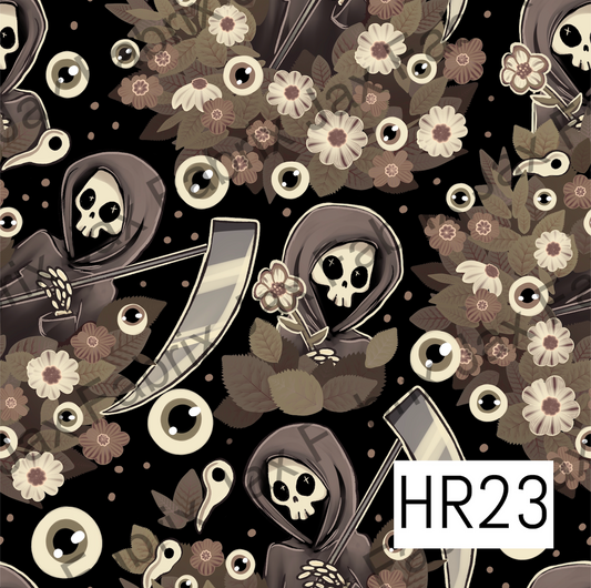 Floral Grim Reaper Black HR23