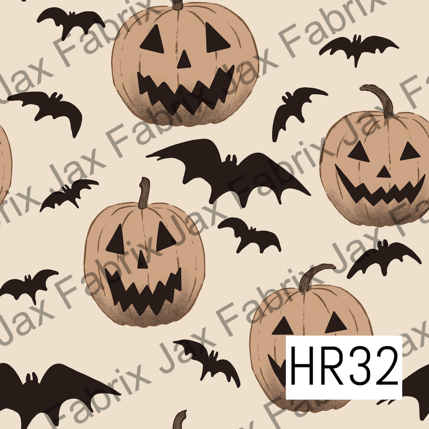 Pumpkin and Bats HR32