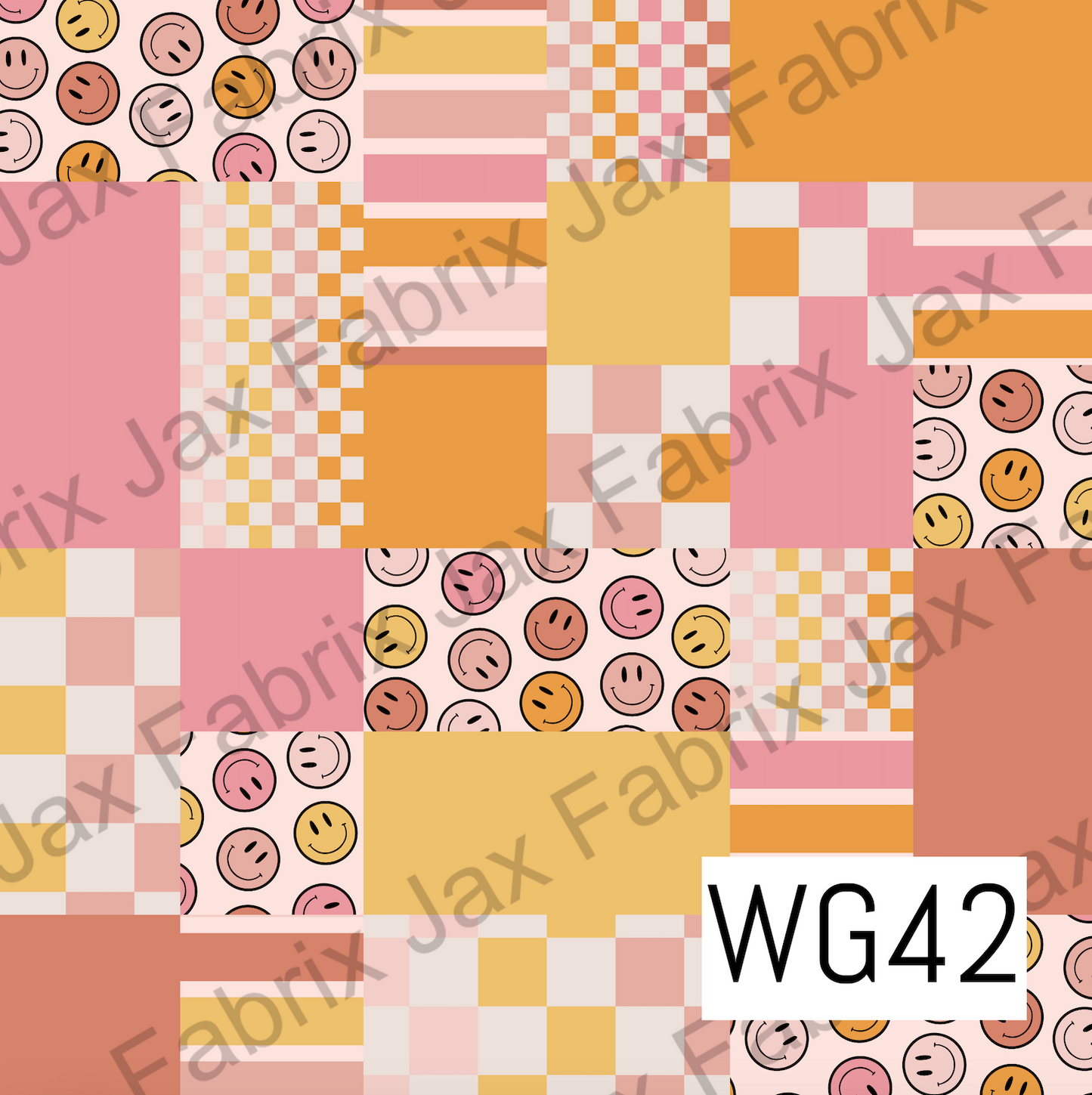 Pink And Yellow Smiles Patchwork WG42