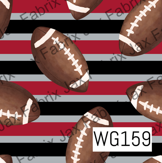 Red Black and Silver Football WG159