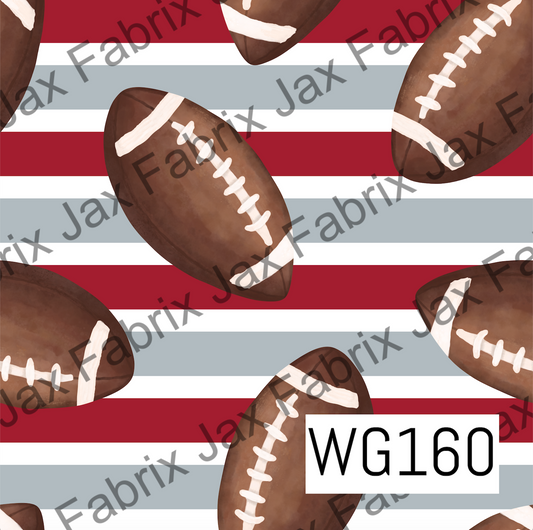 Red and Gray Football WG160