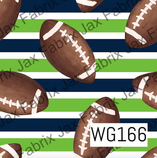 Navy and Green Football WG166