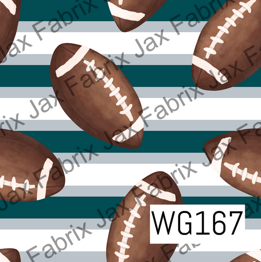Blue Silver and White Football WG167