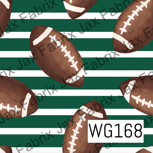Green and White Football WG168