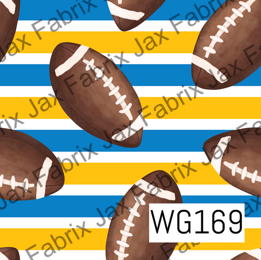 Light Blur and Gold Football WG169