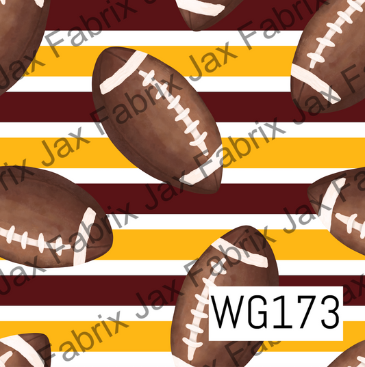 Maroon and Gold Football WG173