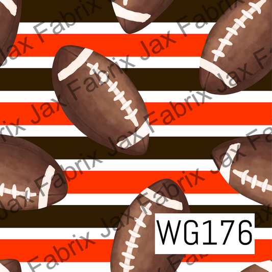 Brown and Orange Football WG176