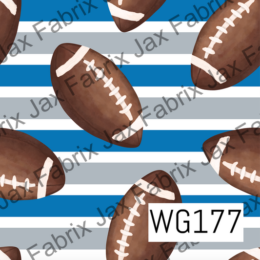 Blue and Silver Football WG177