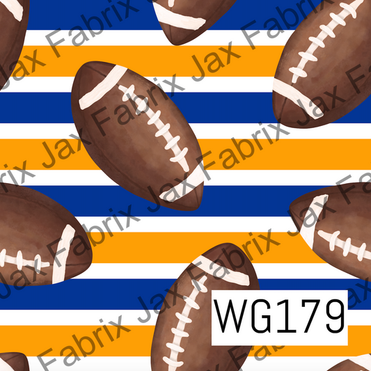 Blue and Gold Football WG179