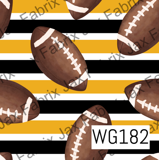 Black and Yellow Gold Football WG182