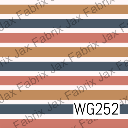 Dainty Fall Floral Stripes WG252