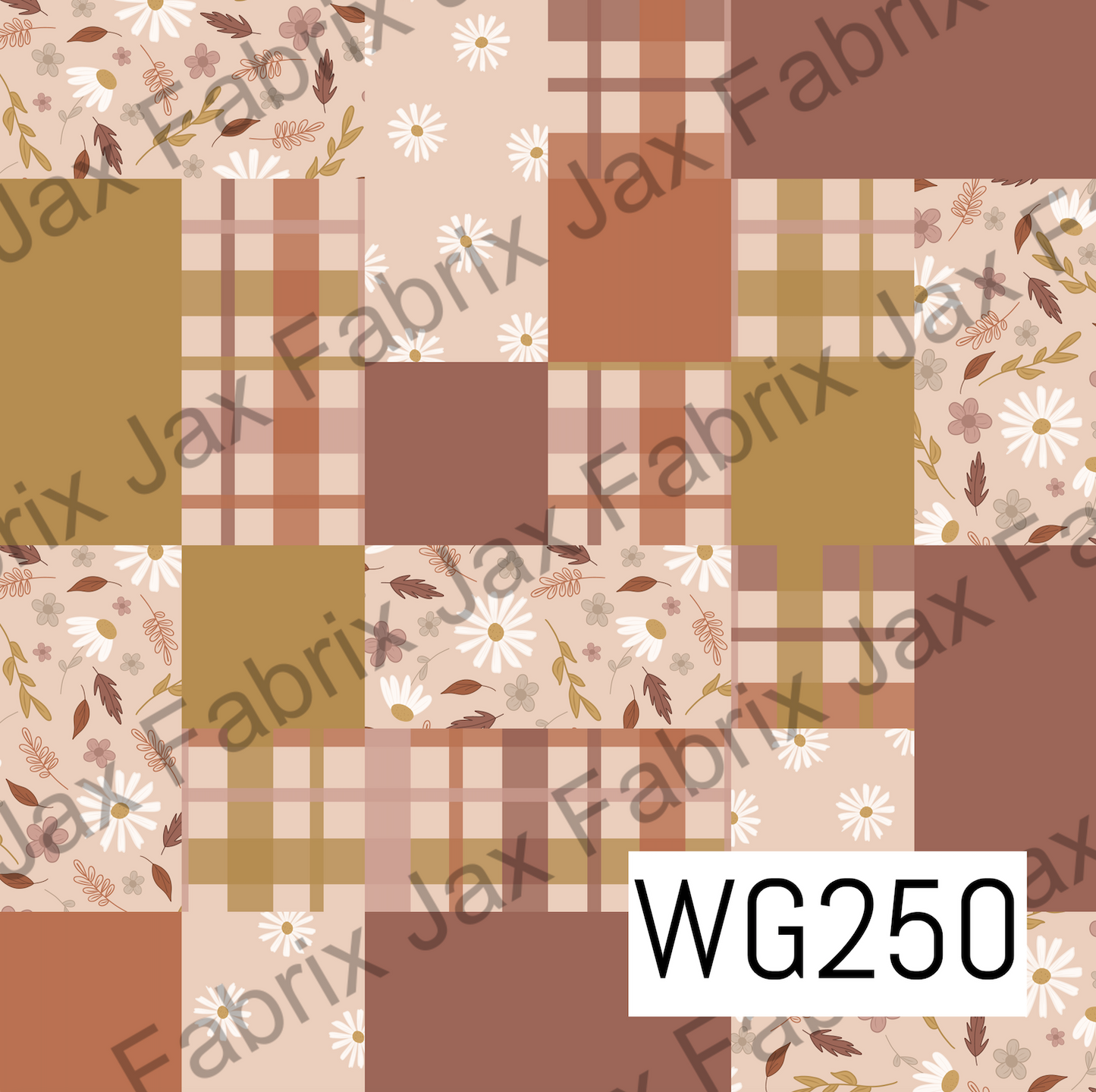 Dainty Fall Floral Patchwork WG250