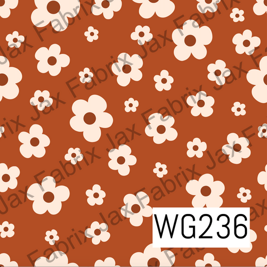 Orange Boho Floral WG236
