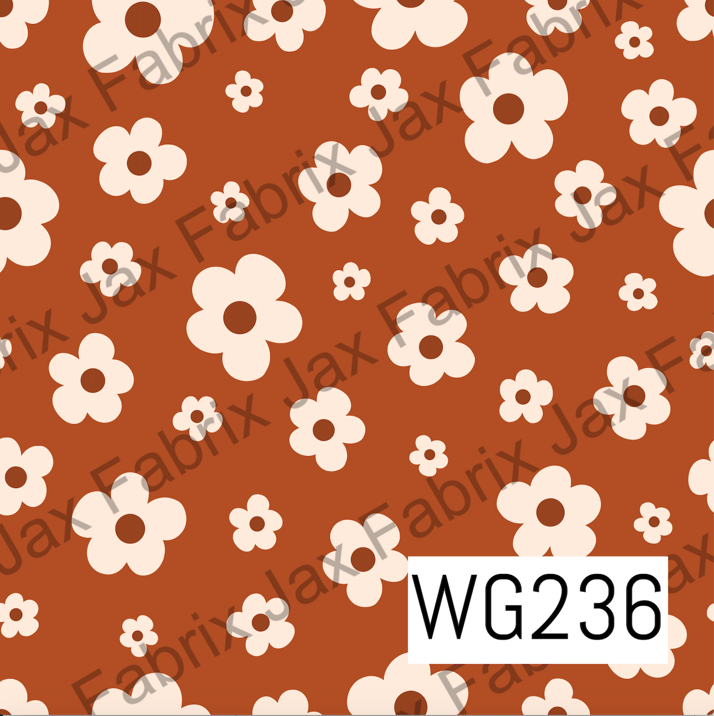 Orange Boho Floral WG236