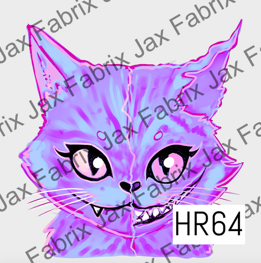 Wonderland Cat Purple PNG HR64