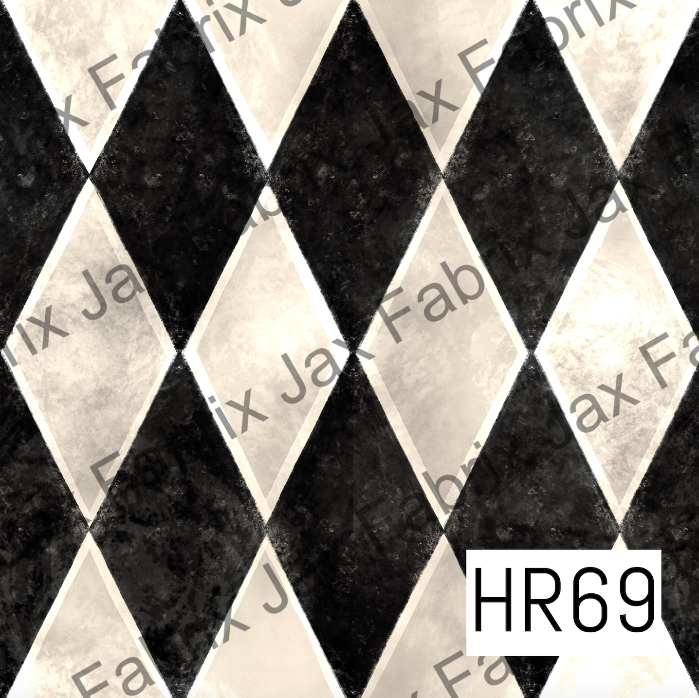 Black and Cream Wonderland Diamonds HR69