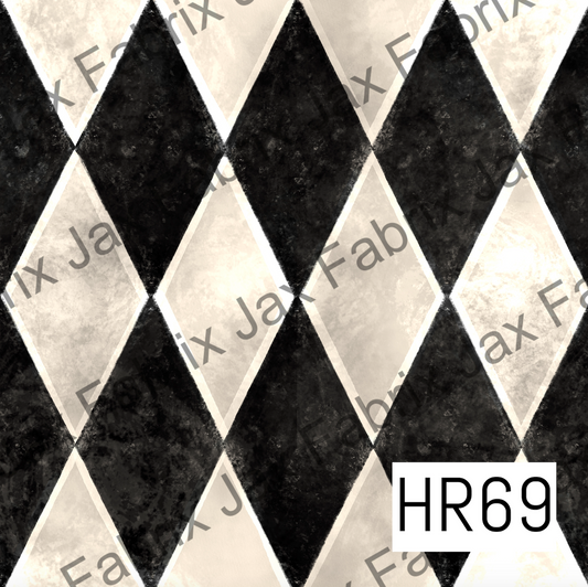 Black and Cream Wonderland Diamonds HR69