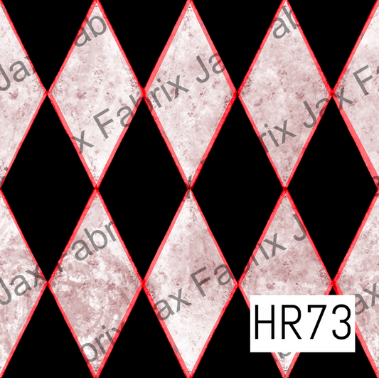 Black With Red Wonderland Diamonds HR73