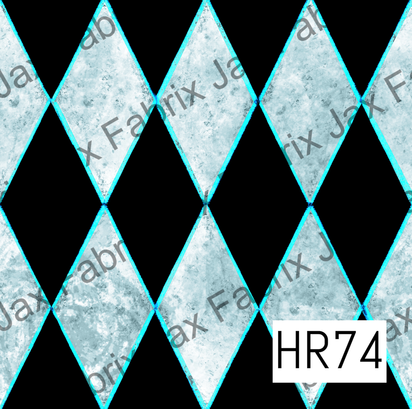 Black With Blue Wonderland Diamonds HR74