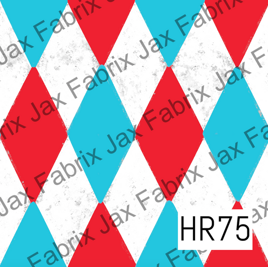 Red and Blue Hearts Wonderland Diamonds HR75