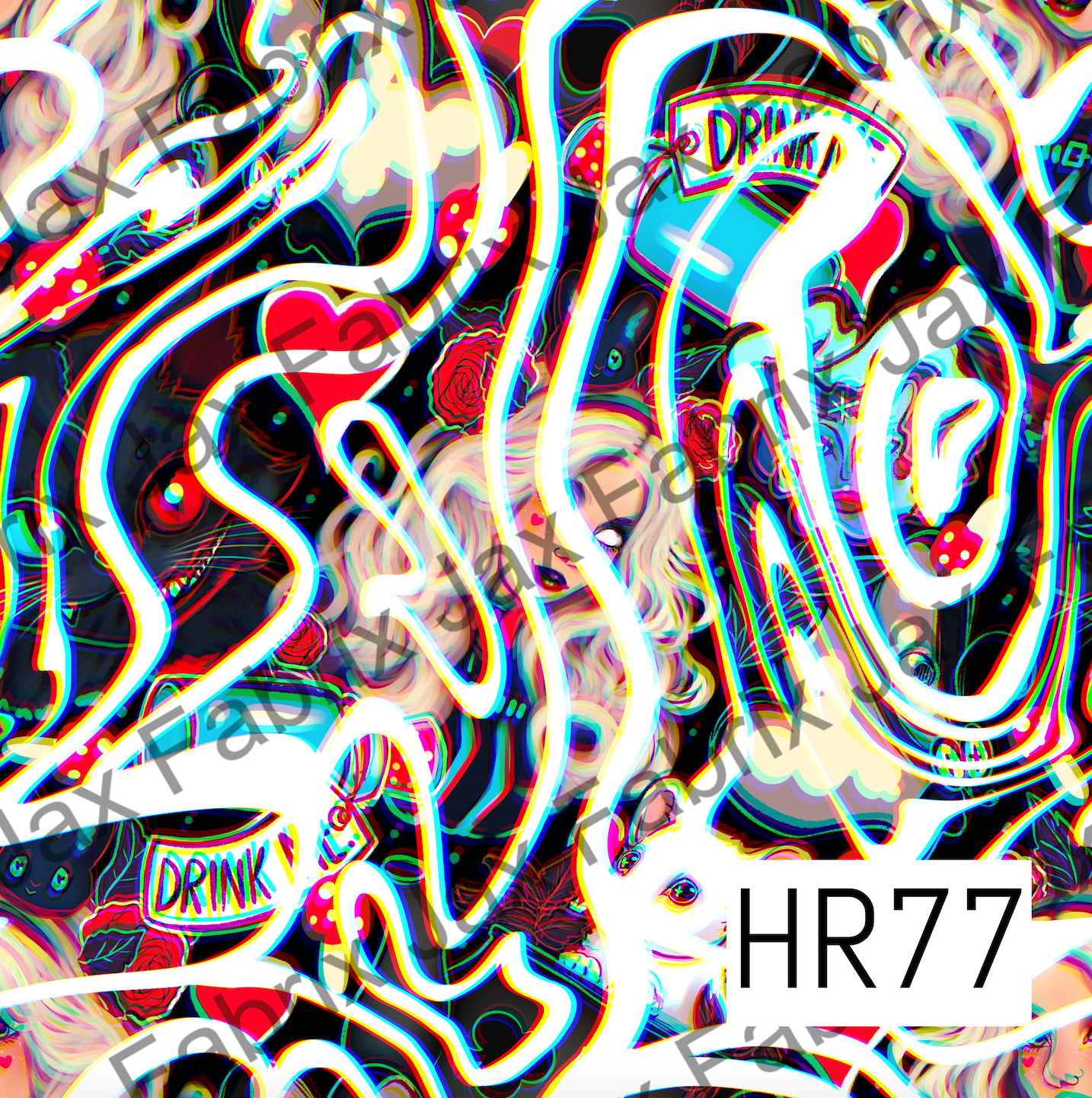 Wonderland Girl White Swirls Classic HR77