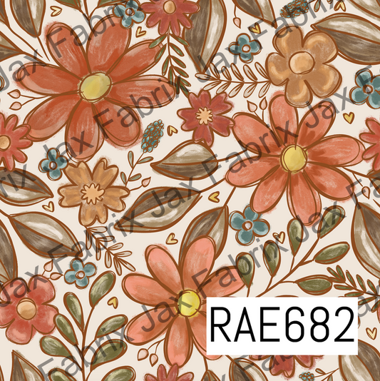 Sketchy Fall Floral RAE682