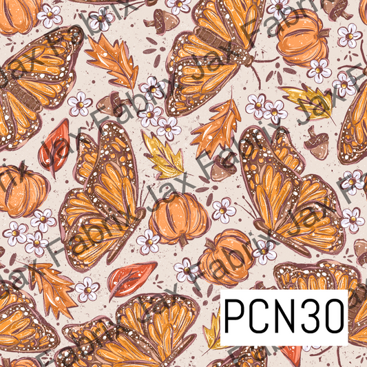 Fall Butterflies Tan PCN30