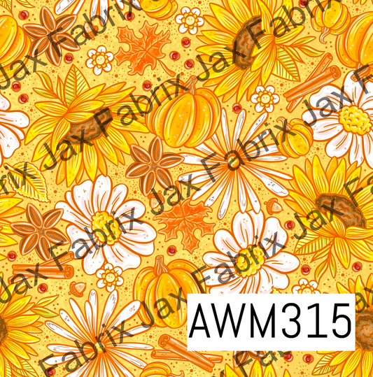 Pumpkin Floral AWM315