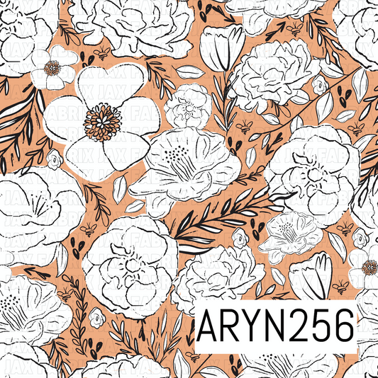Simple Floral Orange ARYN256