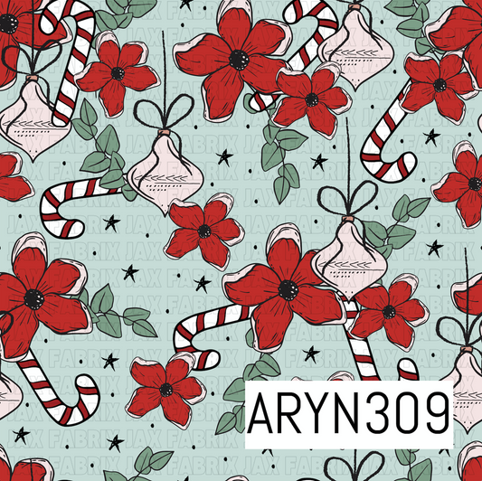 Floral Candy Cane ARYN309