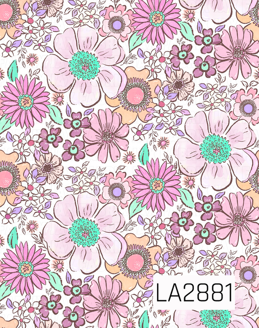 LA2881 - Pink Mix Groovy Floral
