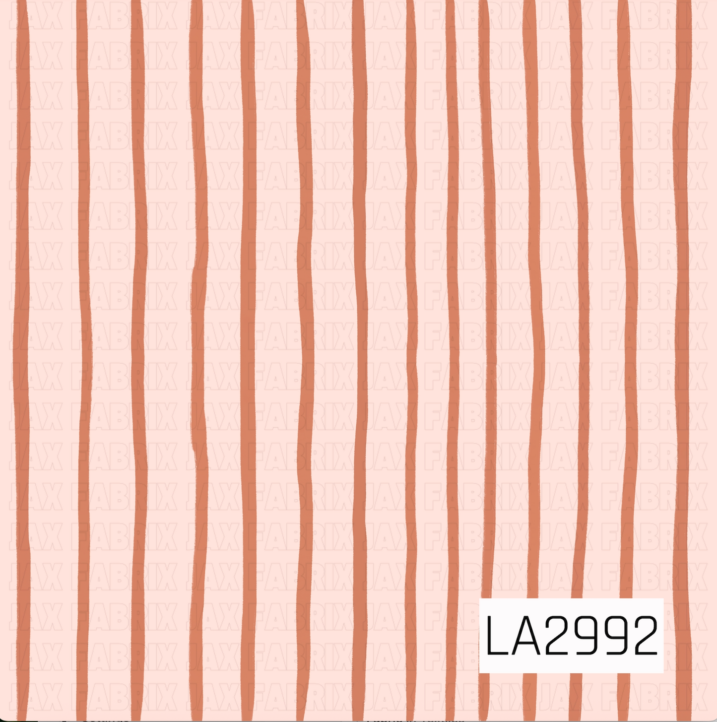 A simple coordinating pattern featuring hand-painted wavy vertical stripes in warm terracotta on a soft blush background. The organic lines add subtle texture and a cozy, artistic feel that pairs beautifully with vintage florals and fall-inspired designs.