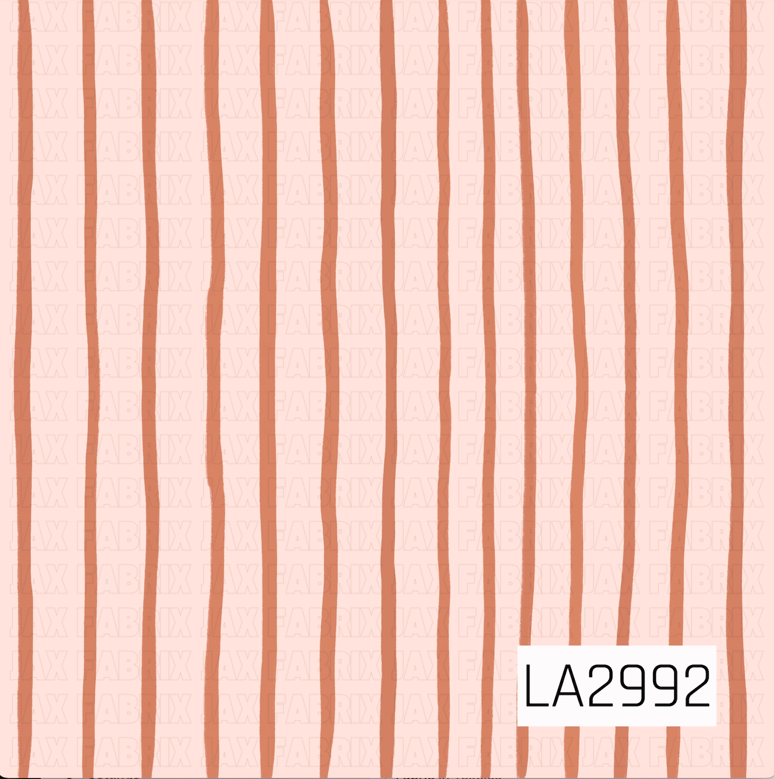 A simple coordinating pattern featuring hand-painted wavy vertical stripes in warm terracotta on a soft blush background. The organic lines add subtle texture and a cozy, artistic feel that pairs beautifully with vintage florals and fall-inspired designs.