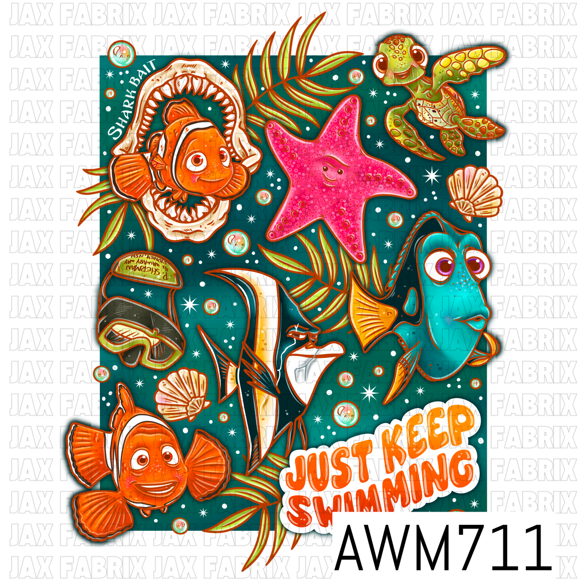 Ocean Adventure PNG Bundle featuring adorable clownfish, a smiling starfish, sea turtle, tropical fish, shark fins, snorkeling gear, seashells, ocean plants, bubbles, and fun ocean-themed phrases. These vibrant, high-quality PNG elements are perfect for sublimation, stickers, shirts, tumblers, beach bags, nursery décor, and whimsical sea-life craft projects.