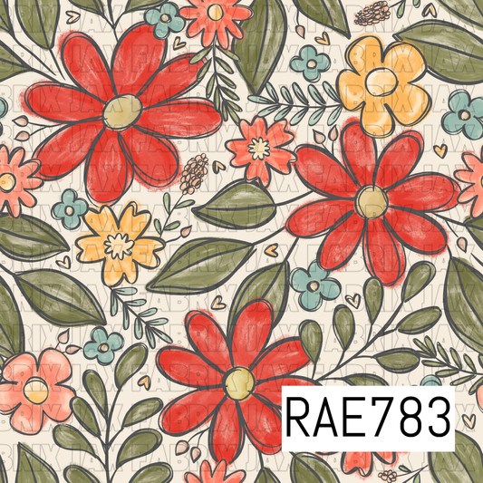 Sketchy Floral RAE783
