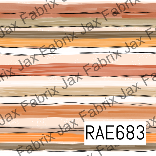 Sketchy Fall Floral Stripes RAE683