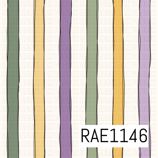Sketchy Lavender Sunflower Stripes RAE1146