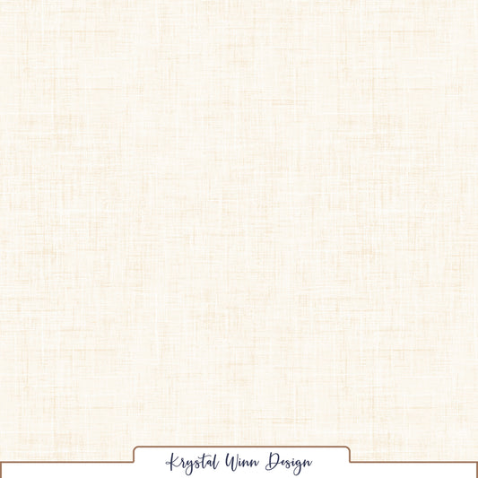 A soft, warm cream solid featuring a delicate linen-inspired texture. Fine, overlapping horizontal and vertical lines in subtle beige tones create a lightly woven, crosshatched appearance, adding gentle depth and a natural, fabric-like finish.