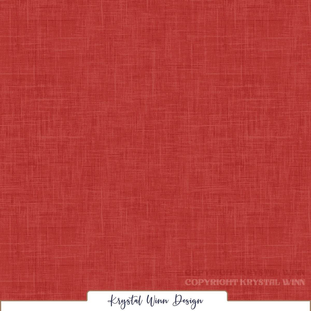 A rich, warm red solid featuring a subtle linen-inspired texture. Fine, overlapping horizontal and vertical lines in varying shades of crimson and brick red create a softly woven, crosshatched appearance, adding depth, dimension, and a classic, rustic finish.