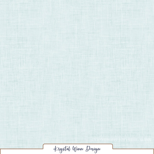 A soft, airy sky blue solid featuring a delicate linen-inspired texture. Fine, overlapping horizontal and vertical lines in subtle shades of pale blue and white create a lightly woven, crosshatched appearance, adding gentle depth and a fresh, understated finish.