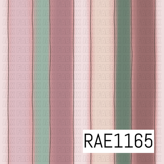 Soft Mauve Pink Floral Stripes RAE1165