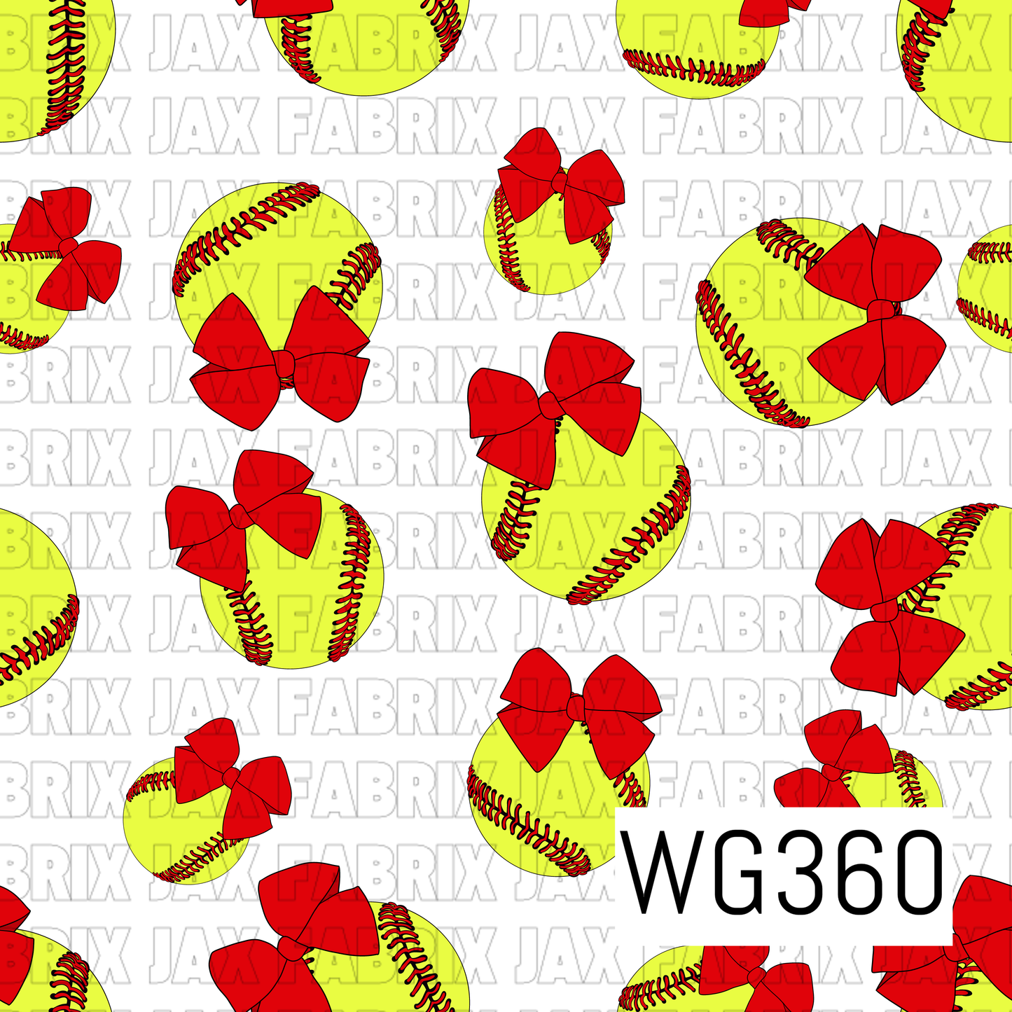 Softball and Bows WG360