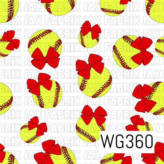 Softball and Bows WG360