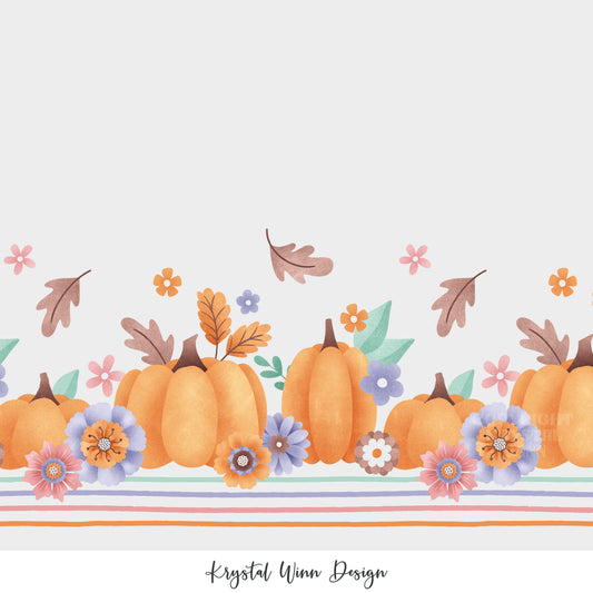 Spooky Cute Pumpkin Boarder KW866