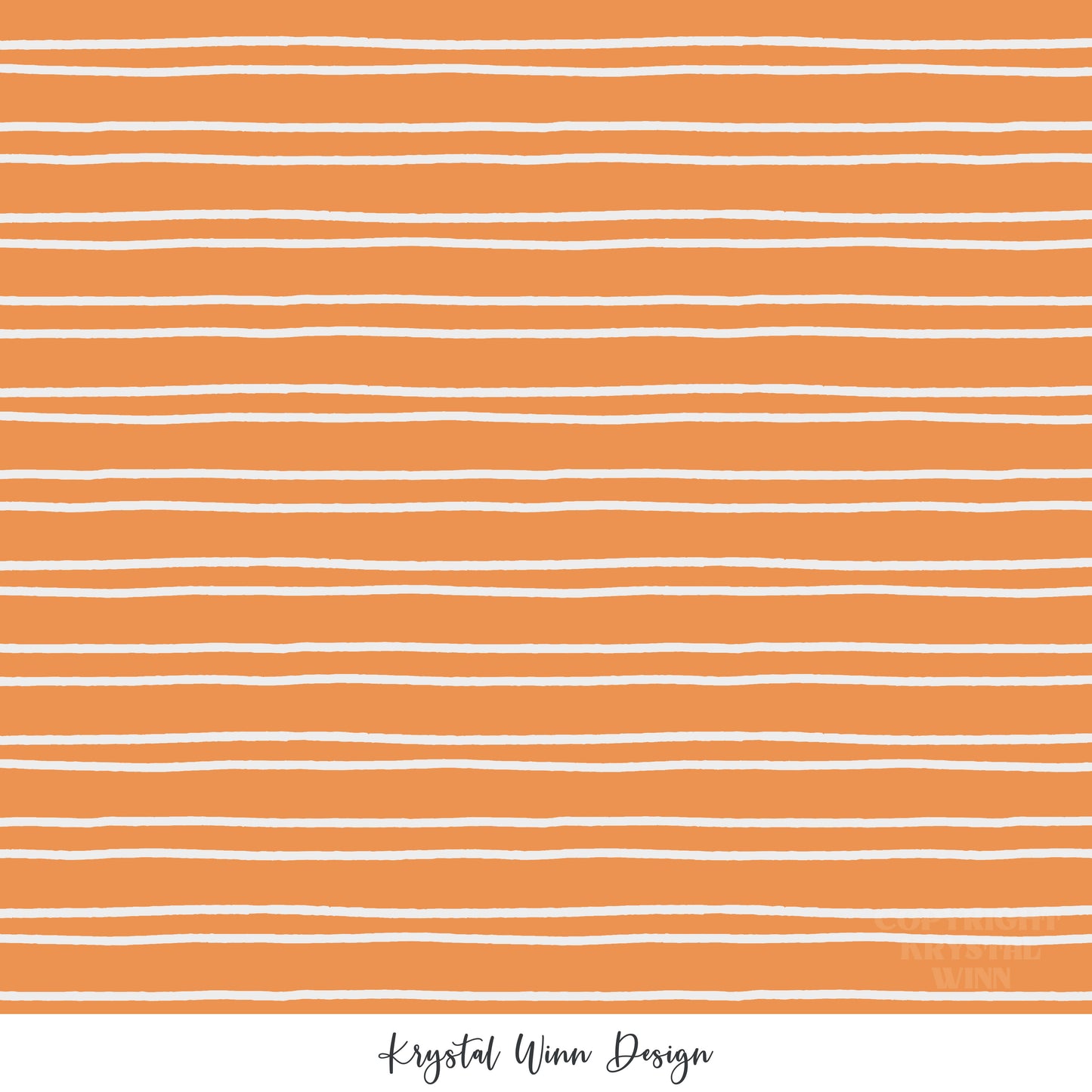 Spooky Cute Orange Stripes KW860