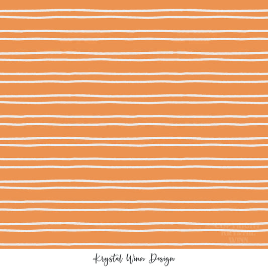 Spooky Cute Orange Stripes KW860