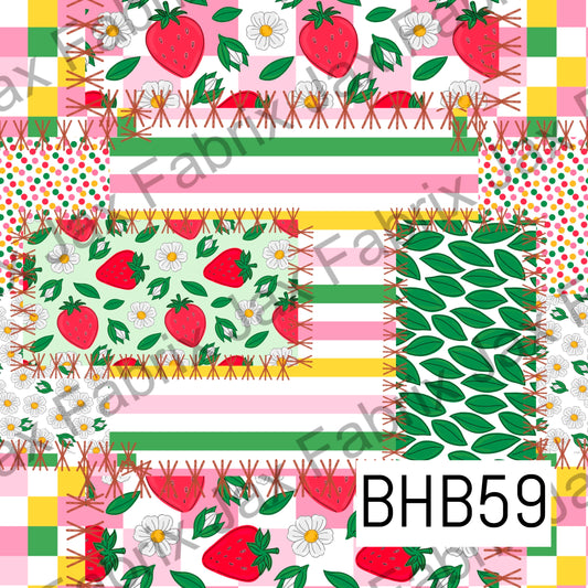 Strawberry Patchwork BHB59