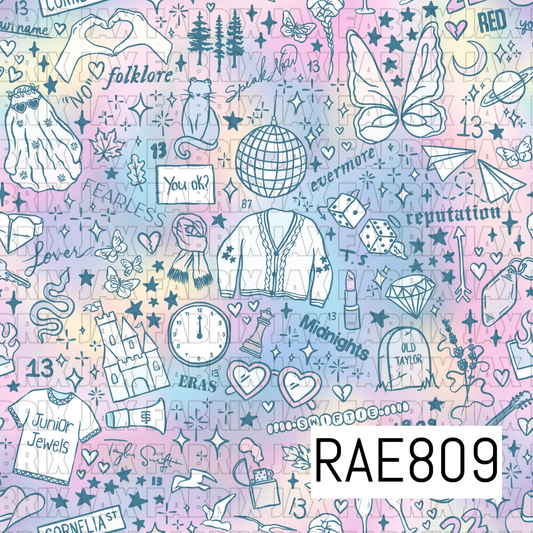 Music Pastel Blue RAE809
