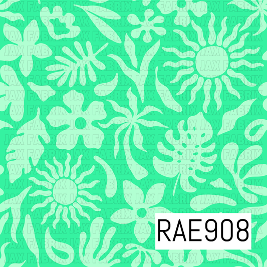 Tropical Motif Green RAE908