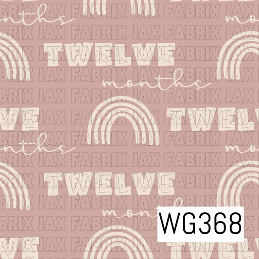 Boho Rainbow Twelve Months WG368